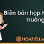 Biên Bản Họp Hội Đồng Kỷ Luật Học Sinh Thpt